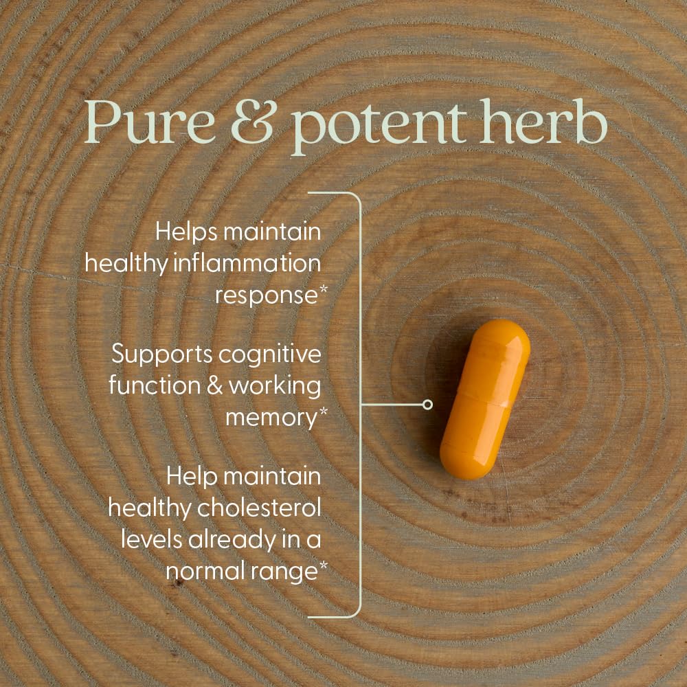 New Chapter Turmeric Supplement, One Daily, Heart, Brain &amp; Healthy Inflammation Support, Supercritical Turmeric Curcumin Means No Black Pepper Needed, Non-GMO, Gluten Free – 60 Count (2 Month Supply)