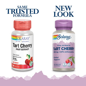 SOLARAY Tart Cherry Fruit Extract 425mg | Supports Healthy Uric Acid Levels w/Antioxidants & Anthocyanins | Non-GMO & Vegan | 90 VegCaps - The Oasis of Health