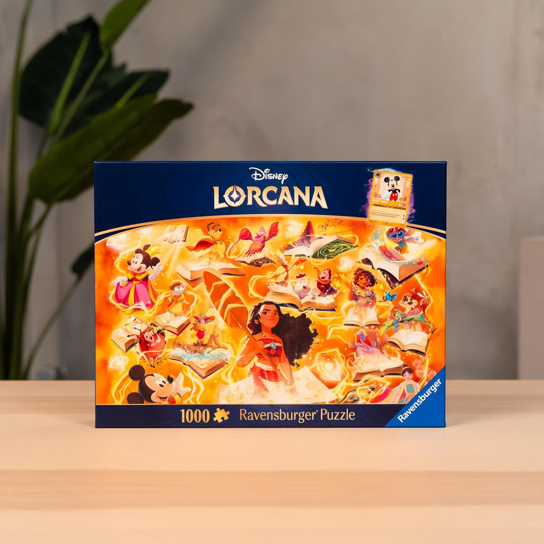 Ravensburger Disney Lorcana - Glimmers of The Realm: Amber 1000 Piece Jigsaw Puzzle | Premium Quality Made in Europe | FSC Certified Materials