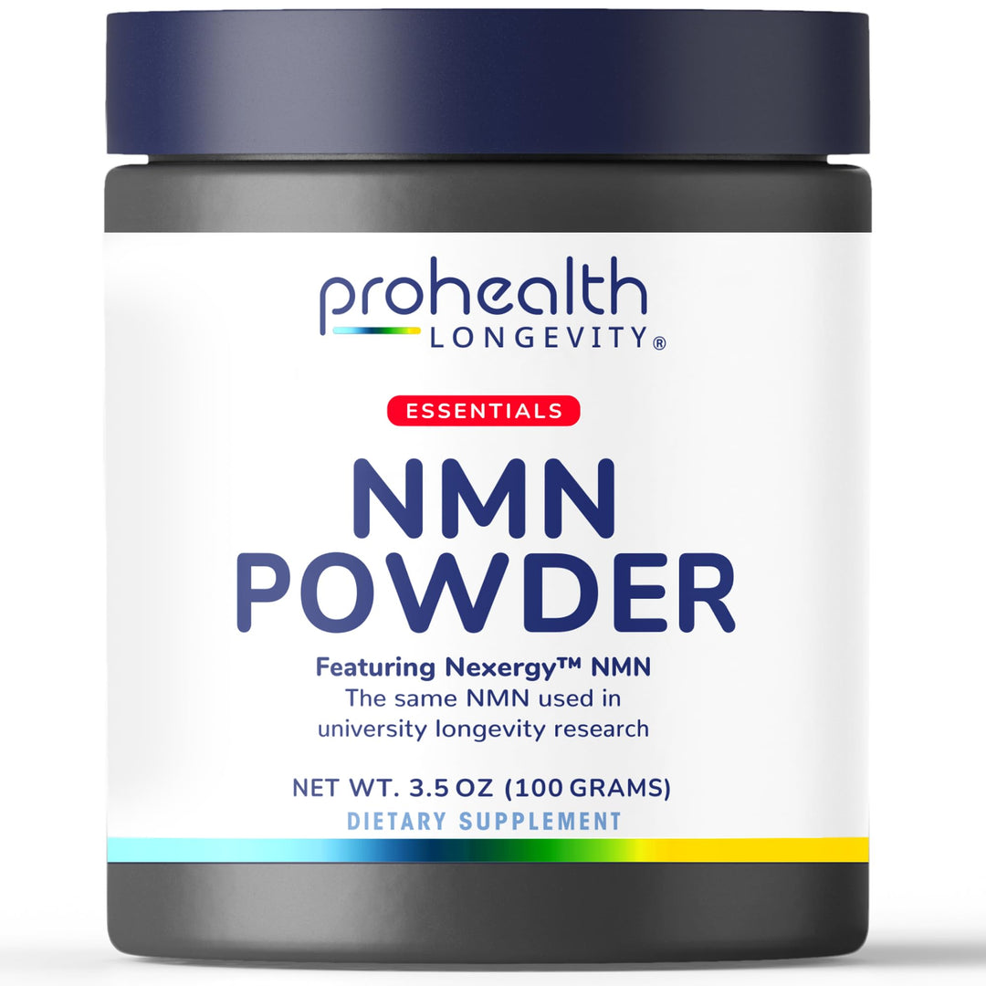 ProHealth Longevity Essentials NMN Powder (100 Grams) - Featuring Nexergy NMN Powder Supplement, NAD+ Precursor, Dietary Supplement, Cellular Health, Metabolism Support