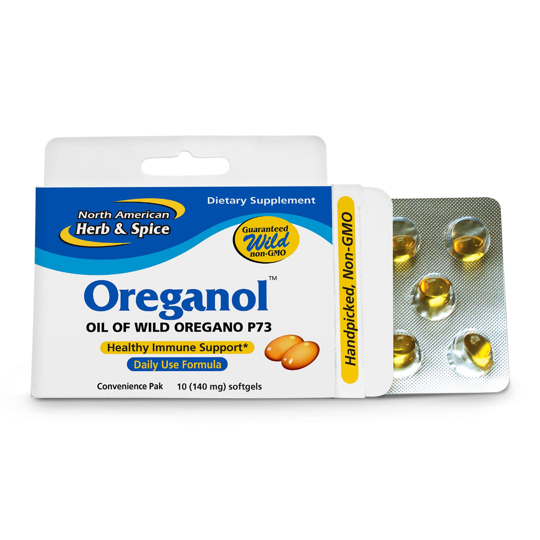 North American Herb Oreganol P73 Convenience Pak 10 Softgels - NF0193