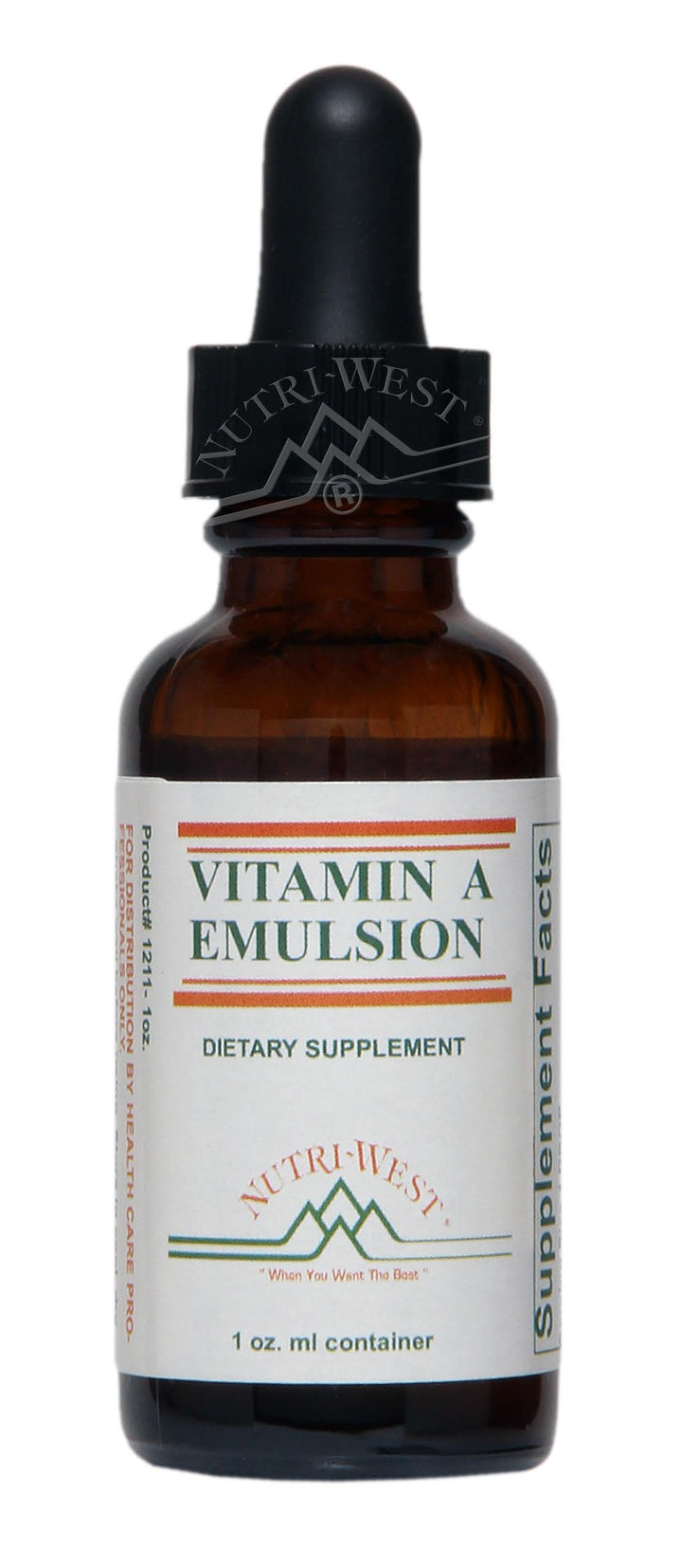 Nutri-West - Vitamin A Emulsion - 30 cc - The Oasis of Health