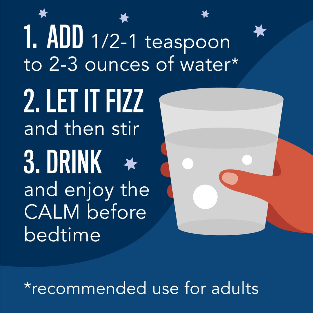 Natural Vitality Calm Sleep Drink Mix with Magnesium and Melatonin, Mixed Berry Flavor, 4 Ounces (Package May Vary)