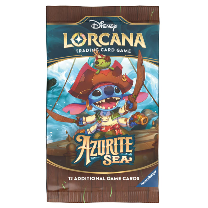 Ravensburger Disney Lorcana TCG: Azurite Sea Assorted Single Booster Pack (12 Cards) | Collectible Trading Cards | Ideal for Disney Fans &amp; TCG Players | Suitable for Ages 8+