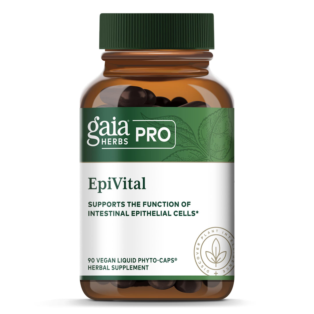 GAIA HERBS PRO EpiVital - Digestive Health Support - Contains Astragalus Root, Panax Notoginseng, Gotu Kola &amp; More - 90 Vegan Liquid Phyto-Caps