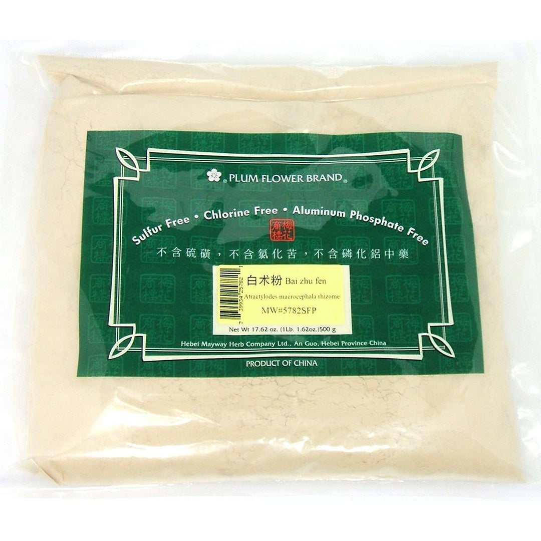 Plum Flower White Atractylodes Root Powder/Bai Zhu Fen, 16oz or 1lb Bulk Herb Powder by MayWay
