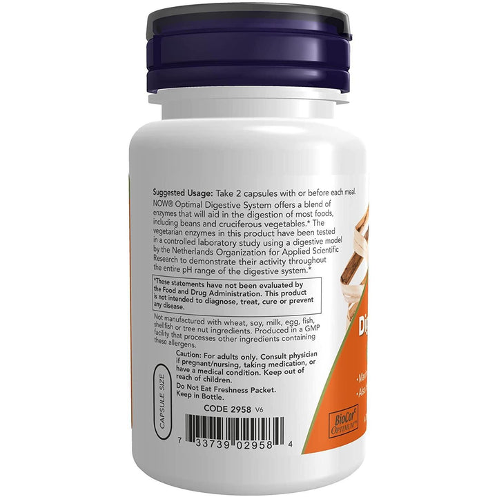 Now Foods Optimal Digestive System 90 Vcaps - 2958 - 3 Pack