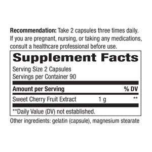 Nature's Way Cherry Fruit Extract 180 Capsules - The Oasis of Health