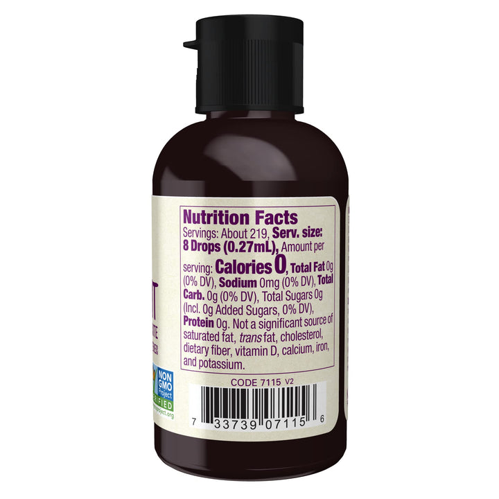 NOW Foods, Certified Organic Monk Fruit Liquid, Alcohol Free Glycerite Zero-Calorie Liquid Sweetener, Non-GMO, 2-Ounce
