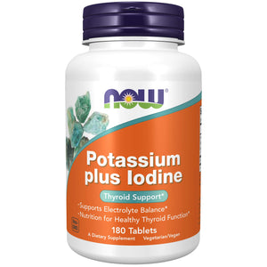 Now Foods Potassium plus Iodine 180 Tablets - 1452 - 32 ON WALMART