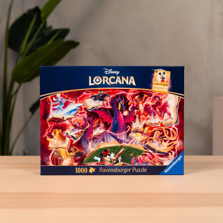 Ravensburger Disney Lorcana - Glimmers of The Realm: Ruby 1000 Piece Jigsaw Puzzle | Premium Quality Made in Europe | FSC Certified Materials