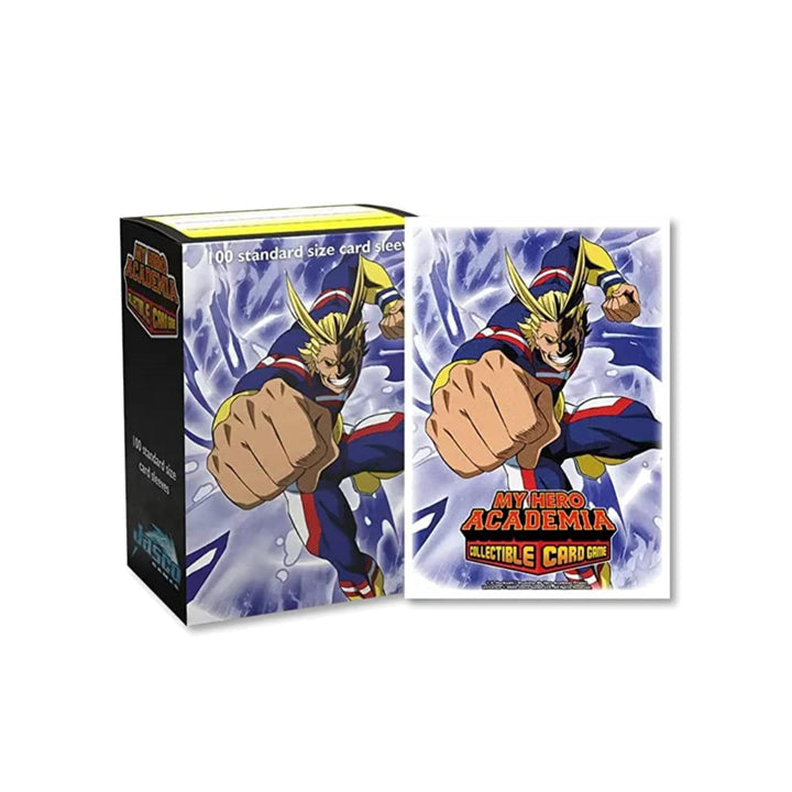 Arcane Tinmen Dragon Shield Sleeves – Matte Art: My Hero Academia: All Might Punch 100 CT - MTG Card Sleeves - Compatible with Pokemon, MHA CCG &amp; Magic The Gathering Cards (AT-16035)