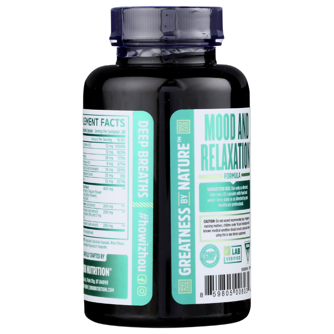 ZHOU Nutrition Calm Now Soothing Stress Formula, 60 CT