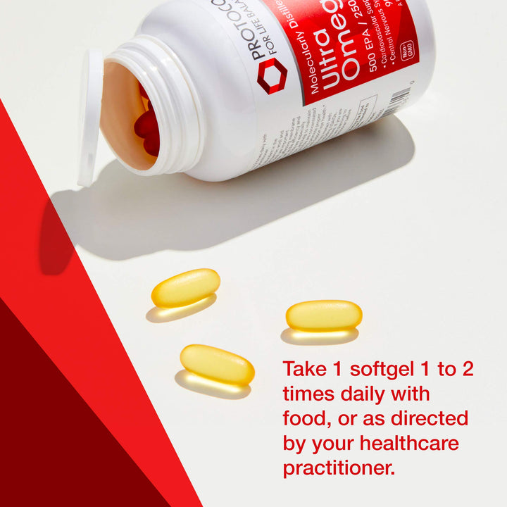 Firebrick Protocol For Life Balance Molecularly Distilled Ultra Omega-3 500 EPA / 250 HPA 90 Softgels