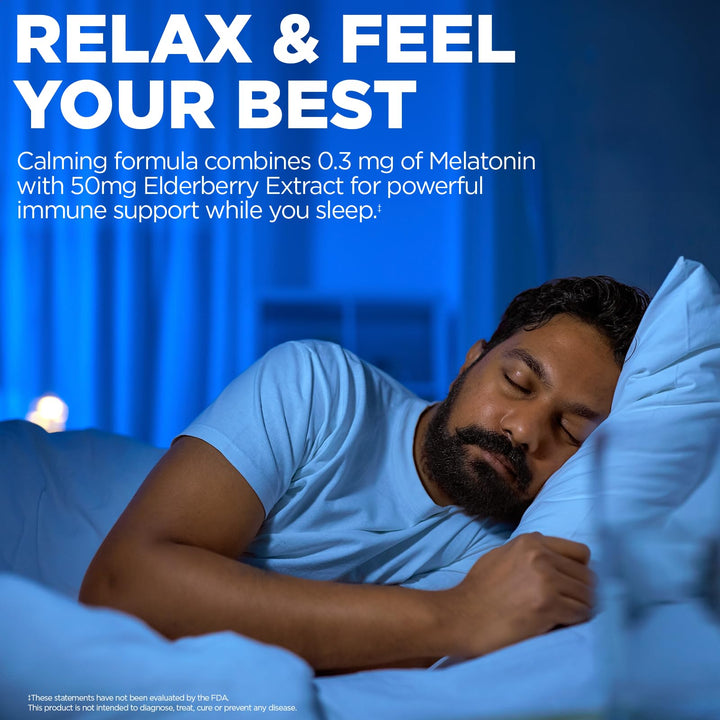 Kal 0.3 Mg Melatonin Cherry Elderberry Dropins, 2 Fluid Ounce
