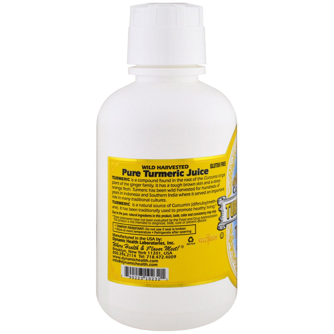 Dynamic Health Turmeric Gold, Turmeric 100% Juice, No Additives, Joint Support, Vegan, Gluten Free, Non-GMO, 16 oz