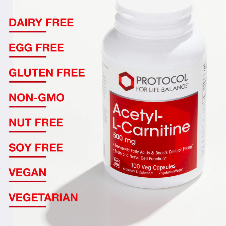 Lavender Protocol For Life Balance Acetyl-L-Carnitine 500 Mg 100 Vcaps - P0076