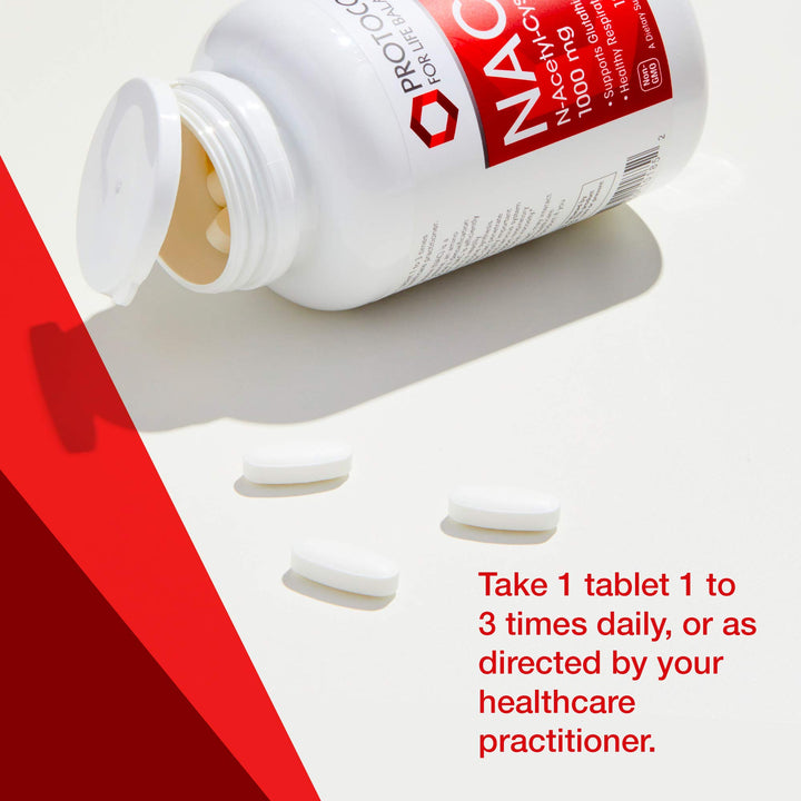Firebrick Protocol For Life Balance NAC (N-Acetyl Cysteine) 1000 Mg 120 Tablets - P0185