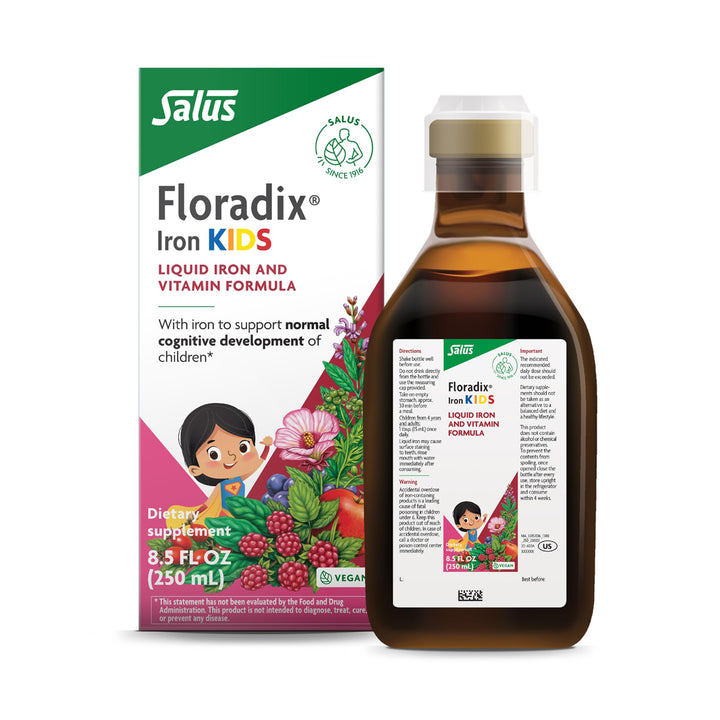Salus Floradix Iron Kids - Liquid Iron &amp; Vitamin Formula - Children&