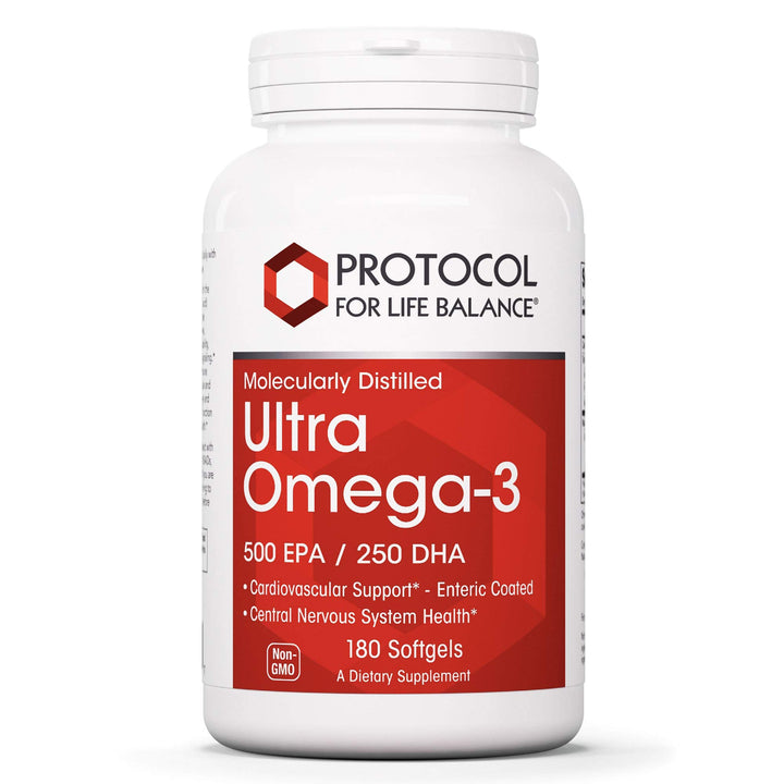 Firebrick Protocol For Life Balance Molecularly Distilled Ultra Omega-3 500 EPA / 250 DHA 180 Softgels