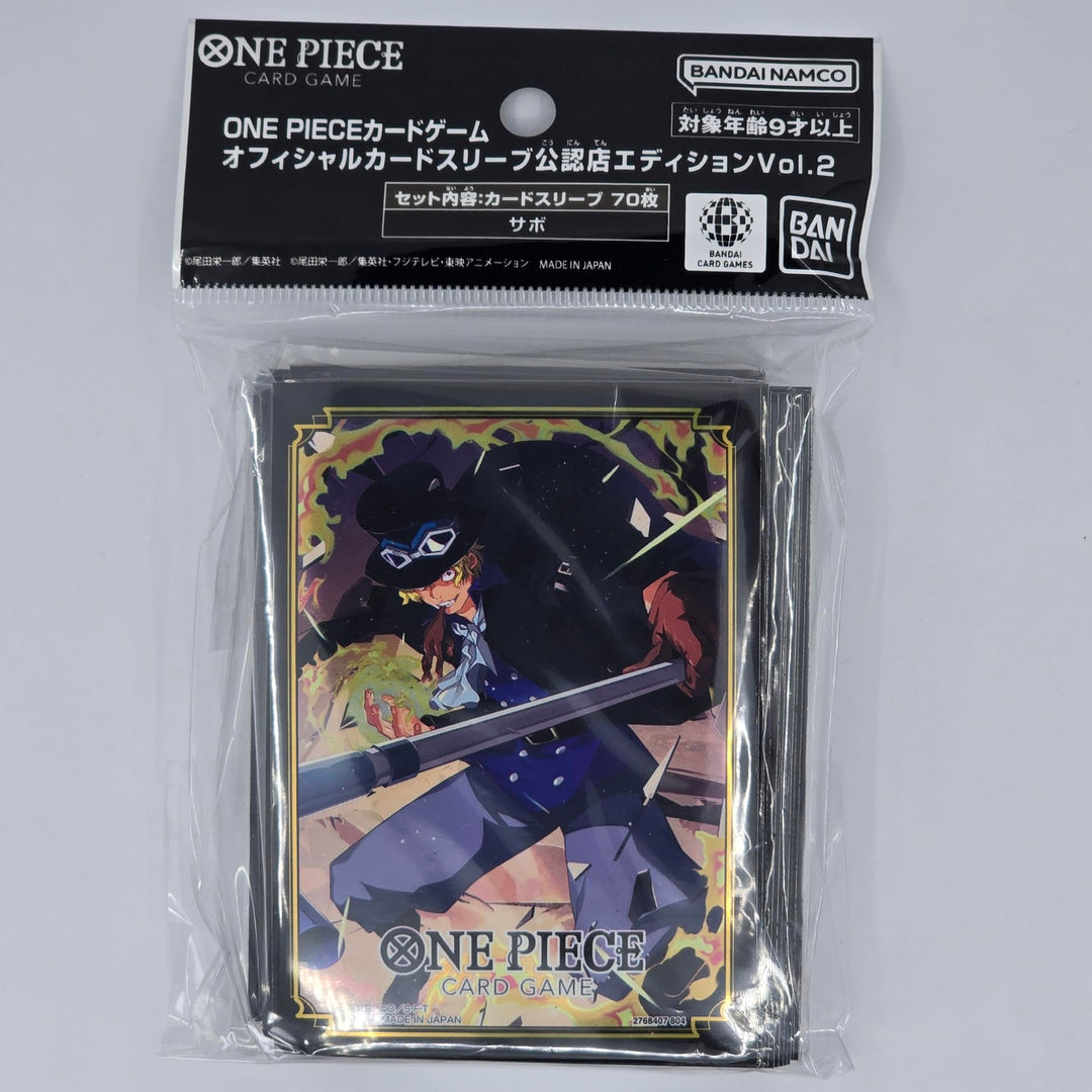 Official One Piece Card Game Sleeves: TCG+ Store Edition Vol.2 - Sabo (70-Pack) by Bandai