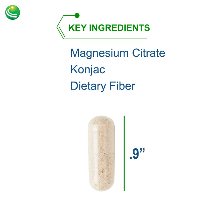 Nutra BioGenesis BioLax -Magnesium Citrate, Konjac, and Dietary Fiber to Help Support Digestive Health, Elimination &amp; Cleansing - Gluten Free, Vegan, Non-GMO - 120 Capsules