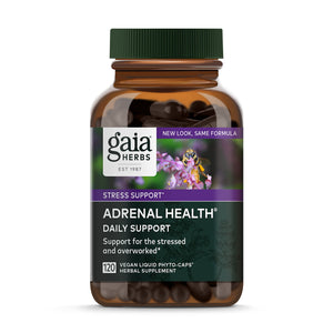 Gaia Herbs Adrenal Health Daily Support - Herbal Supplement for Healthy Energy and Stress Levels - 120 Liquid Phyto-Capsules