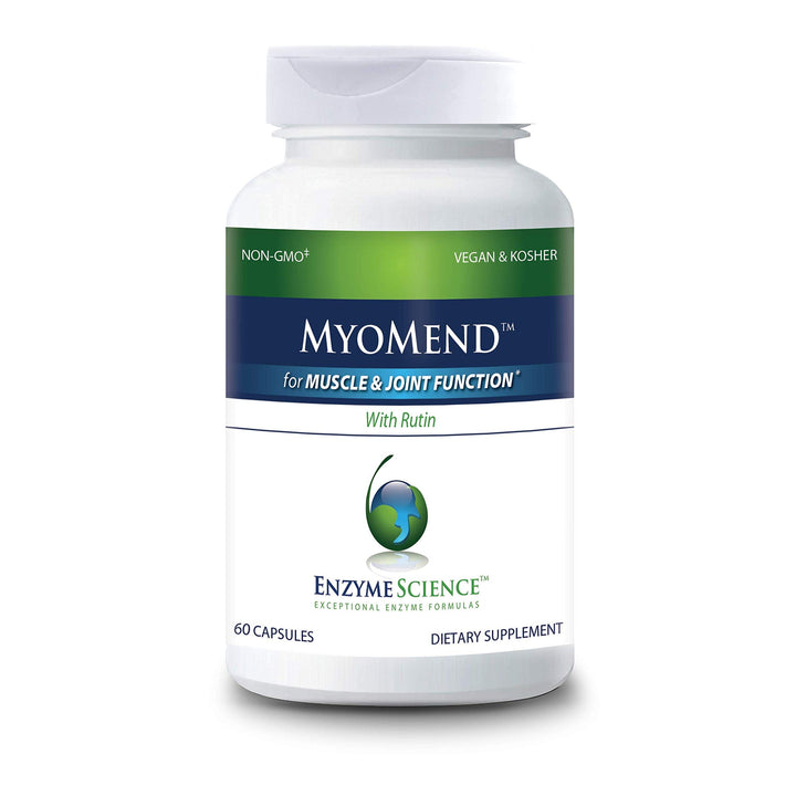Enzyme Science Myomend, 60 Capsules  Muscle &amp; Joint Support  Formulated with Bromelain and Rutin  Enzyme Health Supplement  Vegan and Kosher