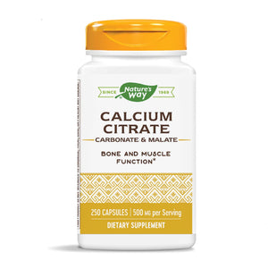 Nature's Way Calcium Citrate Complex, 500 mg per serving, 250 Capsules - The Oasis of Health