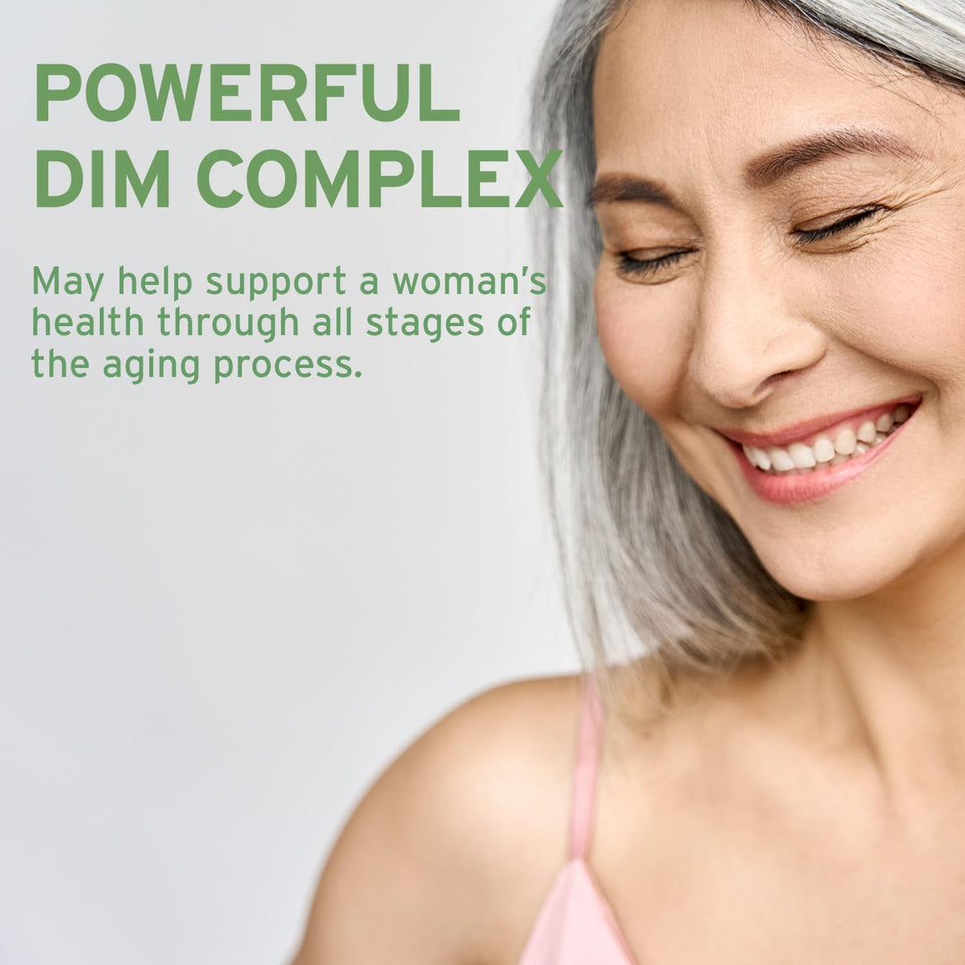 Emerita by Life-flo DIM Supplement, Balancing Support for Women with 100mg DIM Plus Calcium D-Glucarate and Broccoli Seed Extract, 60-Day Guarantee, Not Tested on Animals, 30 Servings, 60 VegCaps