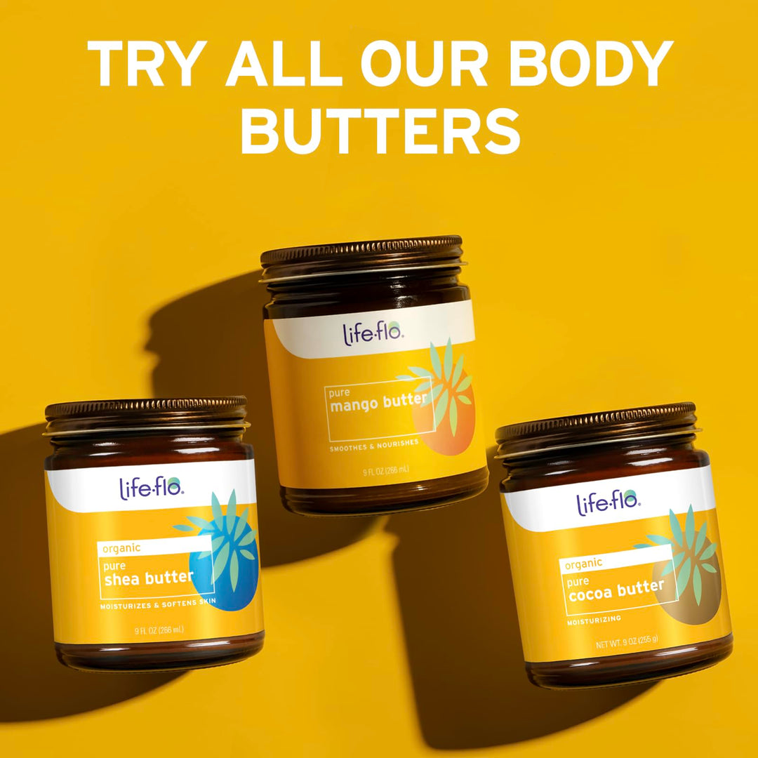 LIFE FLO MANGO BUTTER,PURE, 9 OZ