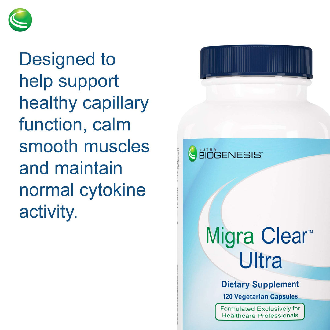 Biogenesis Ultra Migra-Clear Veg Capsules, 120 Count