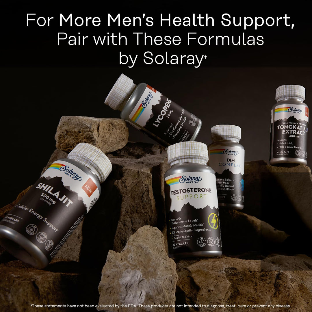 SOLARAY Lycopene 20mg - Heart Health and Prostate Health Support, Powerful Antioxidants Supplement Sourced from Tomatoes - Vegan, Gluten Free, Lab Verified, 60 Day Guarantee, 30 Servings, 30 VegCaps