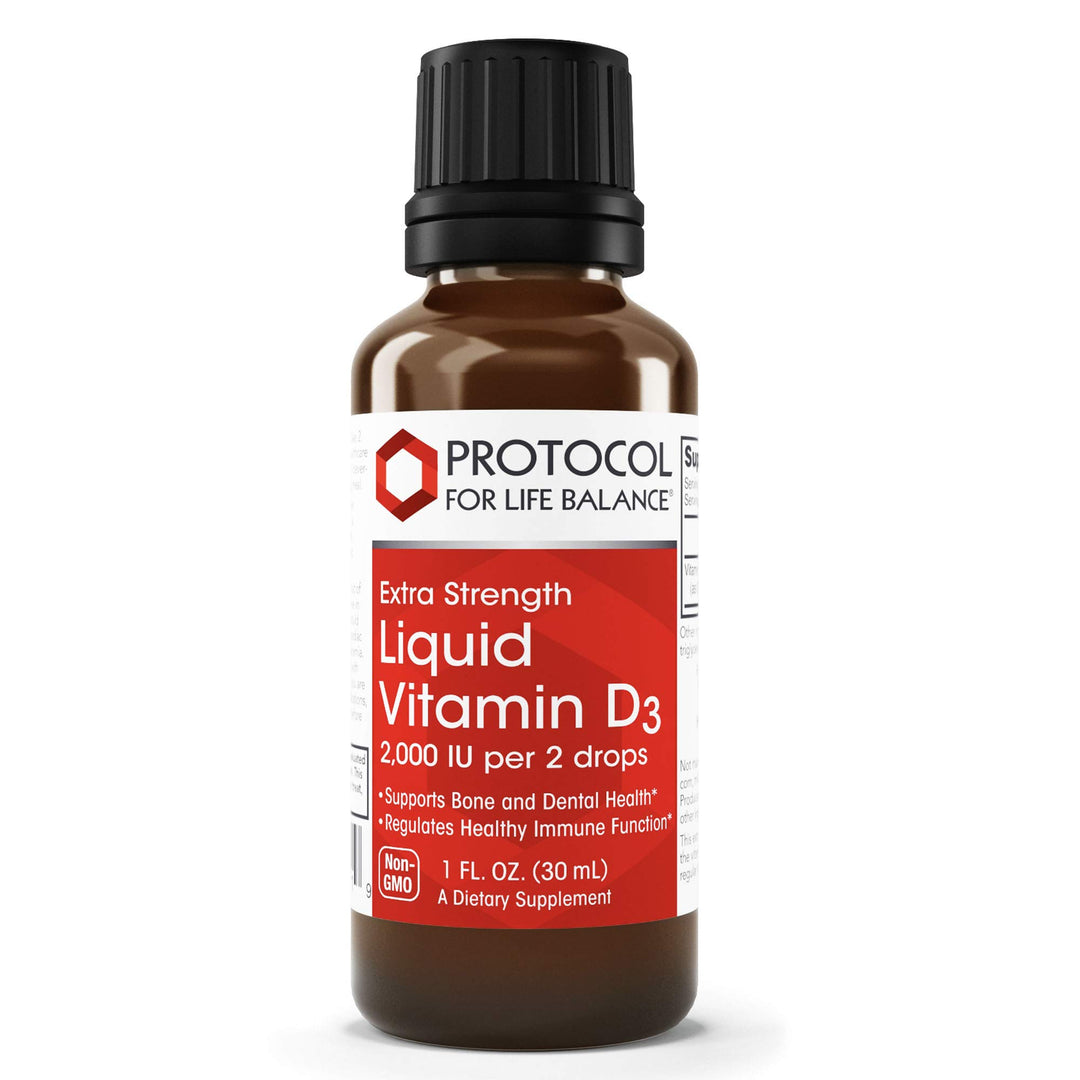 Brown Protocol For Life Balance Liquid Vitamin D3 2000 IU 1 oz Extra Strength