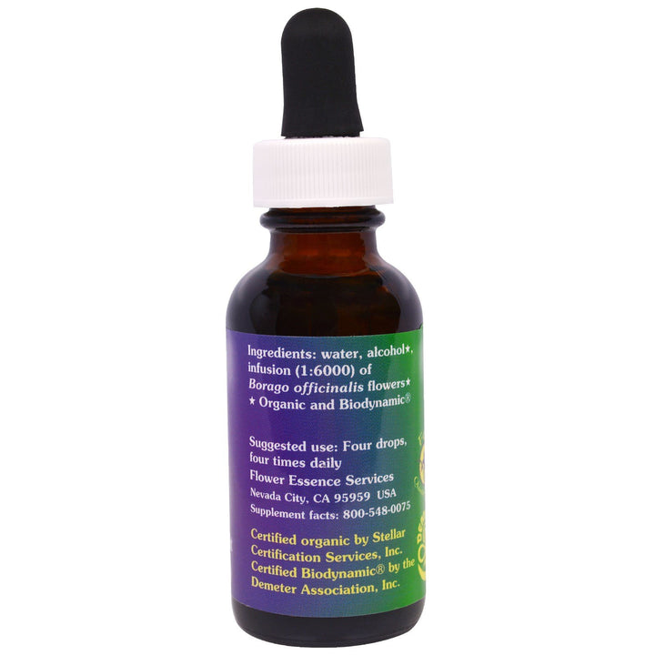 Flower Essence Services Borage Dropper, 1 Ounce