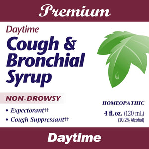 Nature's Way Boericke & Tafel Daytime Cough & Bronchial Syrup, Cough Suppressant?? & Expectorant??, Non-Drowsy, 4 Fl. Oz - The Oasis of Health