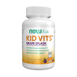 NOW Kids, Kid Vits� Grape Splash - 120 Chewable Tablets