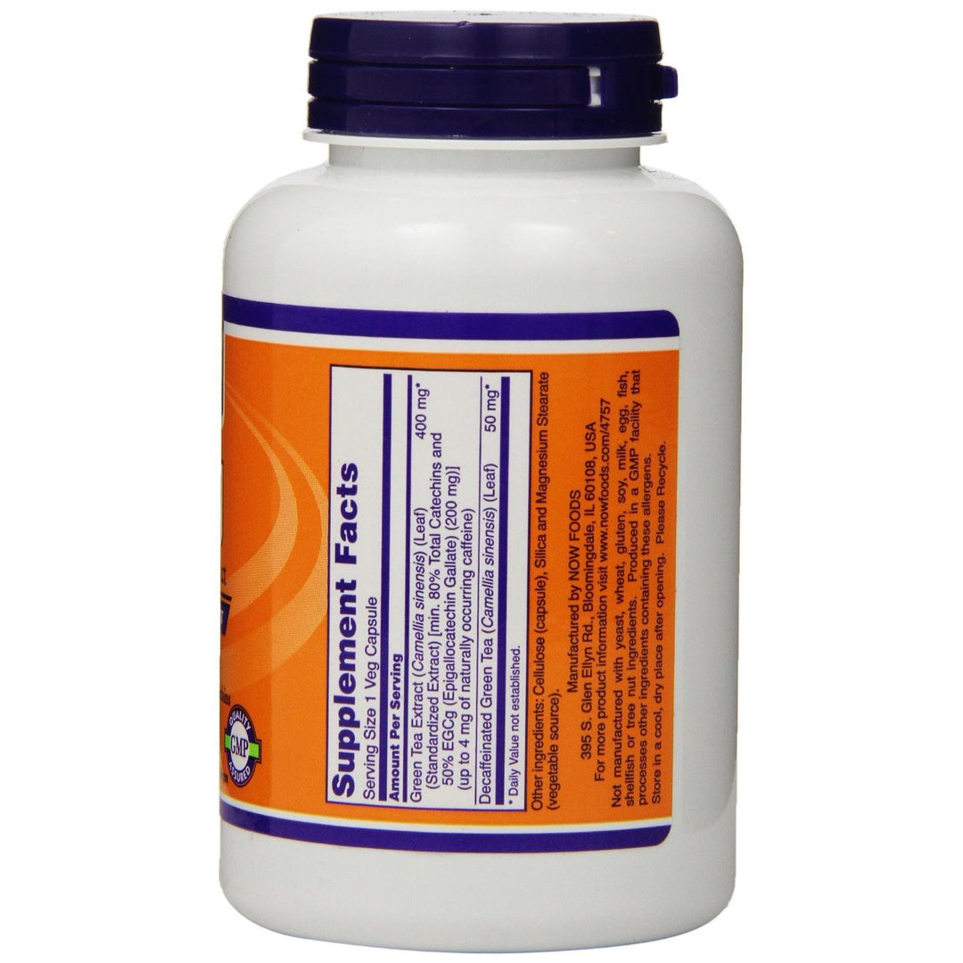 NOW Foods EGCg, Green Tea Extract, 400mg, 180 Veg Capsules, Pack of 3