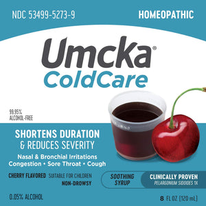 Nature's Way Umcka ColdCare Shortens Duration & Reduces Severity, 99.95% Alcohol-Free Cherry, 8 Oz. - The Oasis of Health