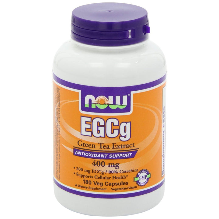 NOW Foods EGCg, Green Tea Extract, 400mg, 180 Veg Capsules, Pack of 3