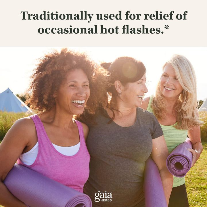 Gaia Herbs Menopause Support Daytime - Helps Support Hormone Balance &amp; Well-Being for Women* - with Vitex, Black Cohosh, St. John&
