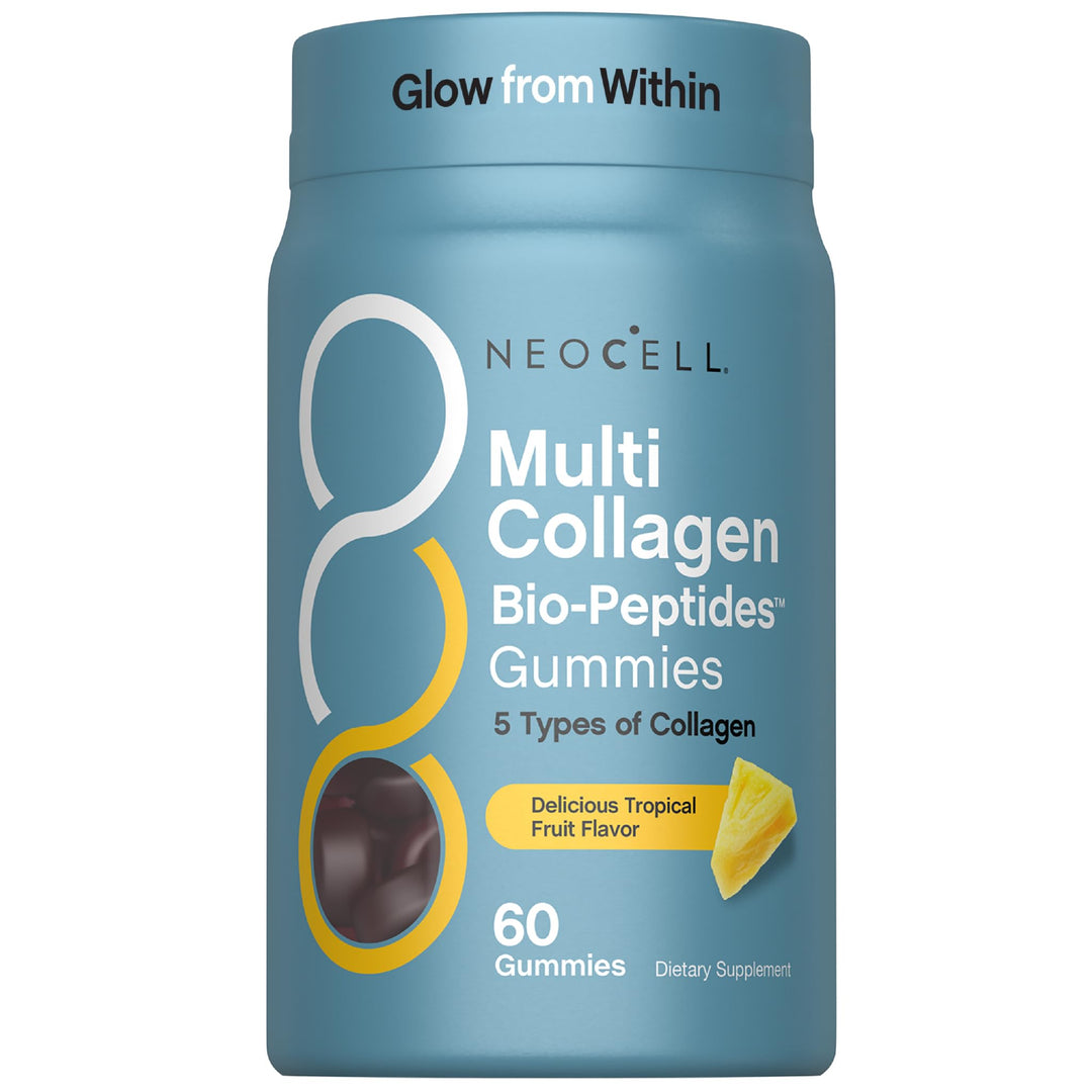 NeoCell Multi Collagen Bio-Peptides Gummies | 60 ct | Tropical Flavor