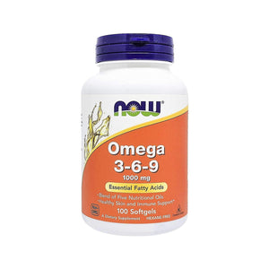 Now Foods Omega 3-6-9 1000 mg 100 Softgels - 1835 - The Oasis of Health