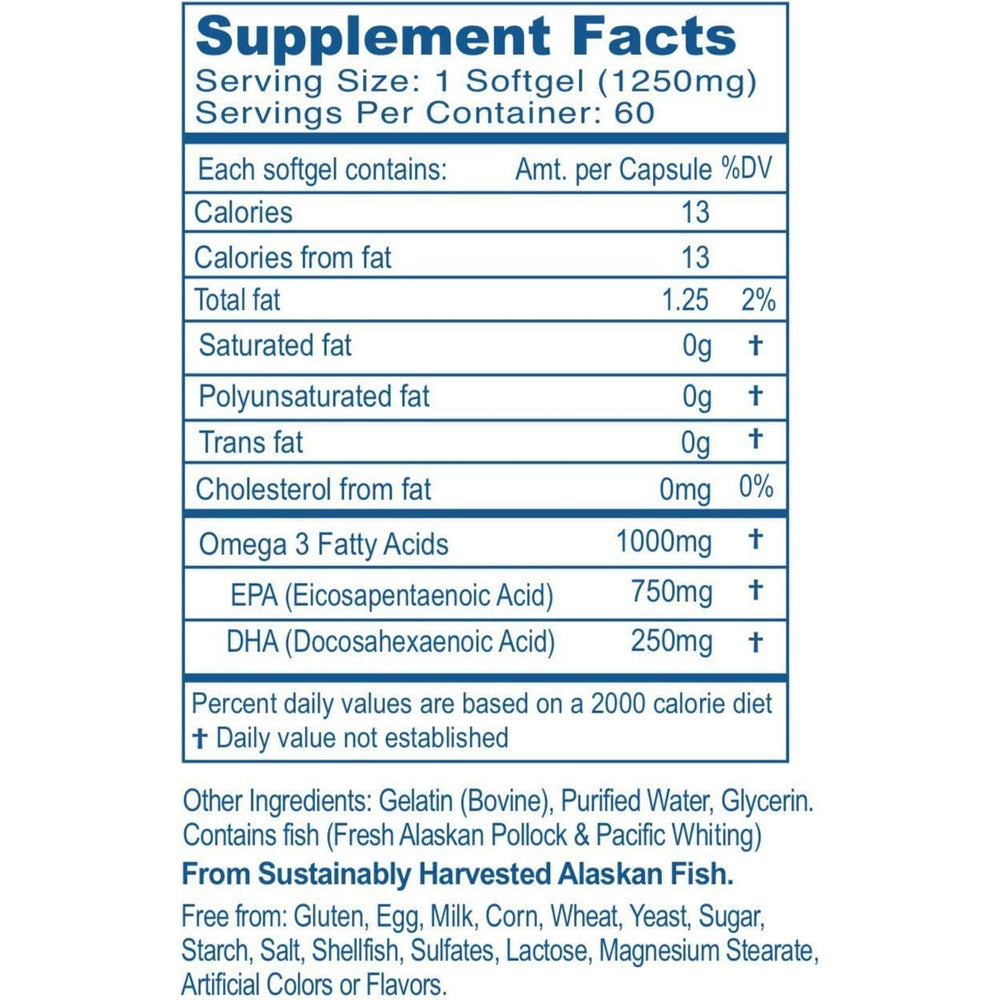 Ayush Herbs High Omega-3  60gels