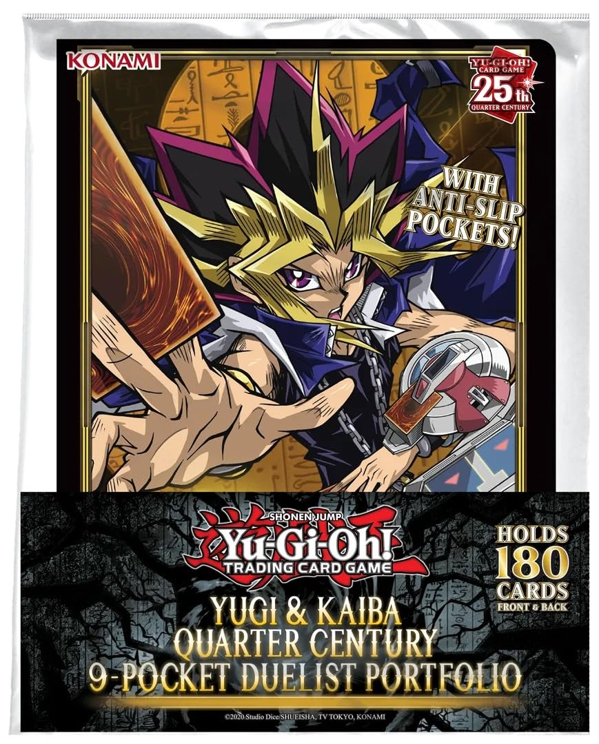 KONAMI Yu-Gi-Oh!: 9 Pocket Portfolio: Yugi and Kaiba Quarter Century