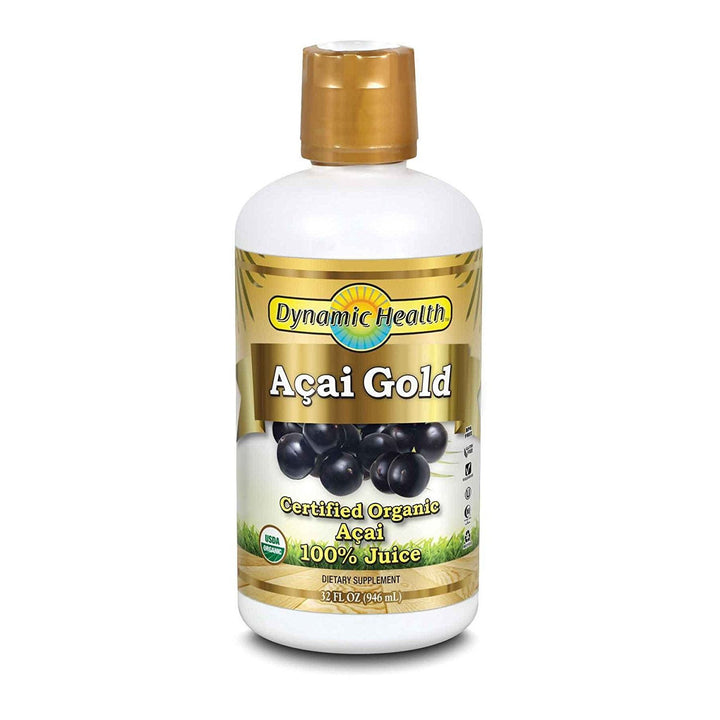 Acai Gold 100% Organic Dynamic Health 32 oz Liquid