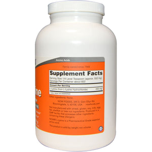 Now Foods L-Lysine Powder 1 Pound - 0240 - The Oasis of Health