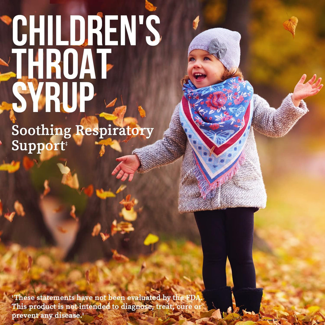 Honey Gardens Kids Cherry &amp; Honey Soothing Throat Syrup, Herbal Infused Raw Honey Syrup, Apitherapy Formula Includes Extracts of Umckaloabo, Black Cherry, Marshmallow, 24 Servings, 4 FL. OZ.