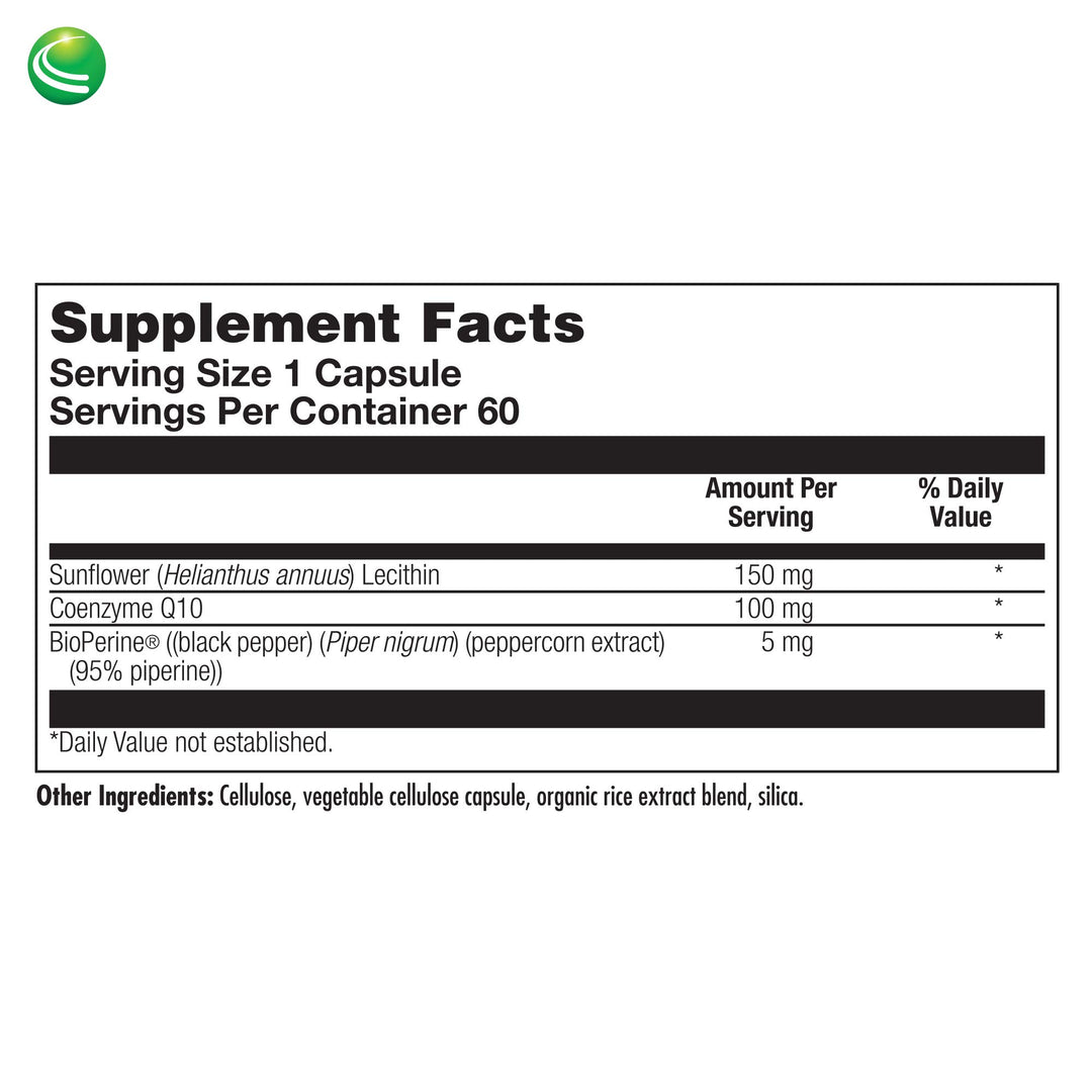 Nutra BioGenesis Ultra CoQ10 - Coenzyme Q10 to Support Heart and Brain Health - Gluten Free, Vegan, Non-GMO - 60 Capsules