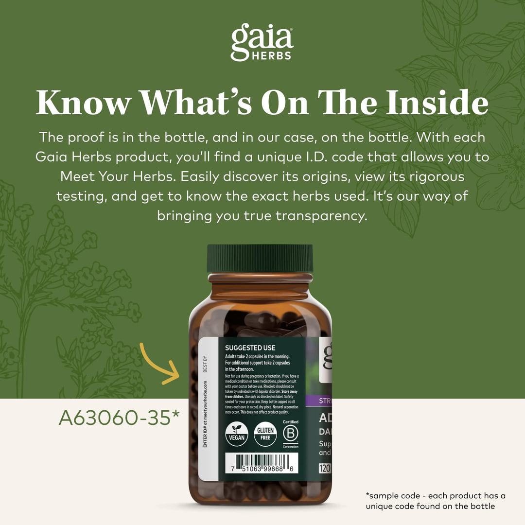 Gaia Herbs Menopause Support Daytime - Helps Support Hormone Balance &amp; Well-Being for Women* - with Vitex, Black Cohosh, St. John&